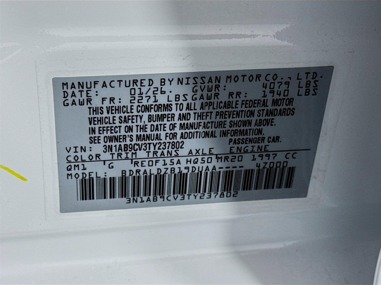 2026 Nissan Sentra SV