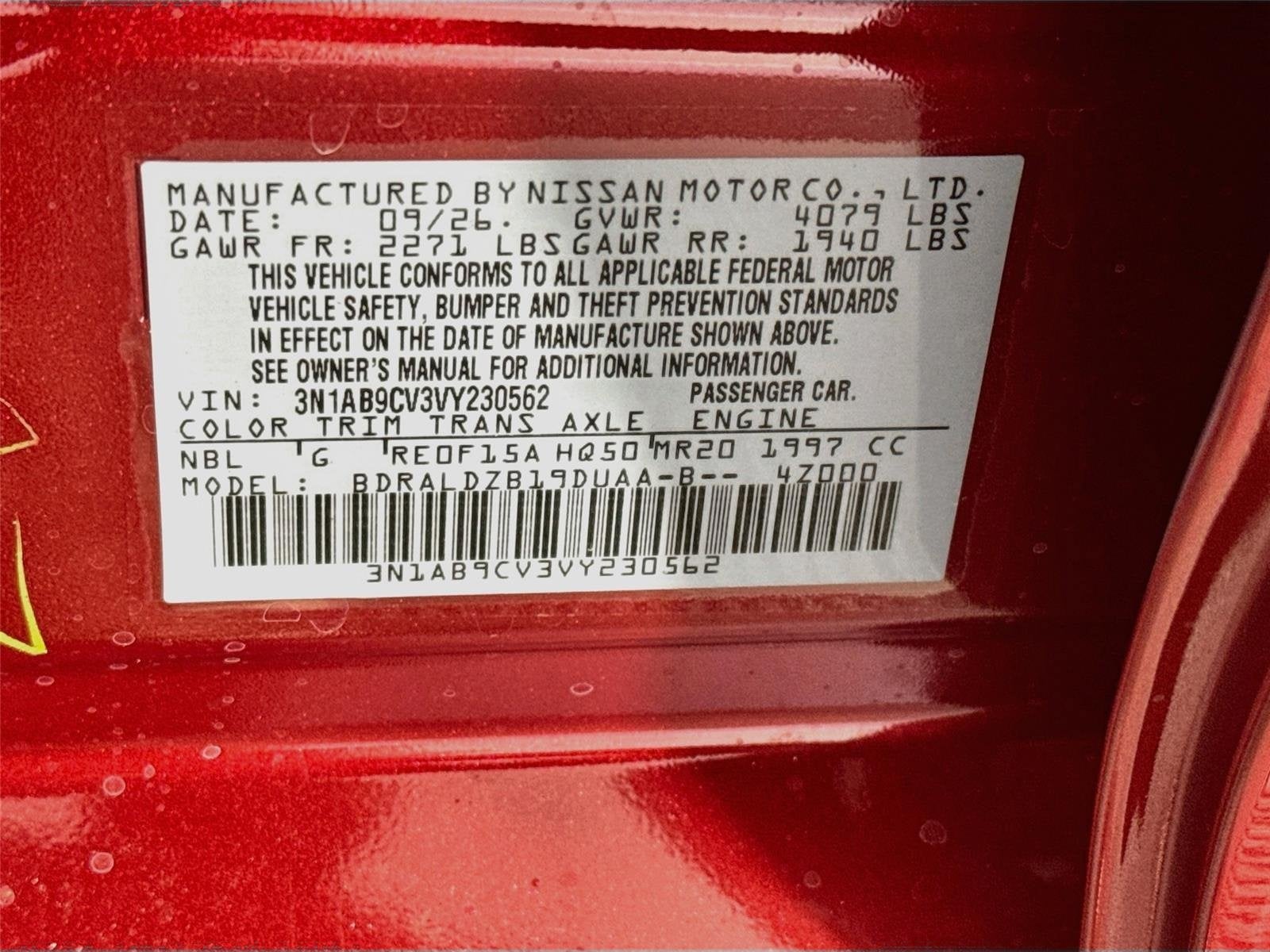 2027 Nissan Sentra SV