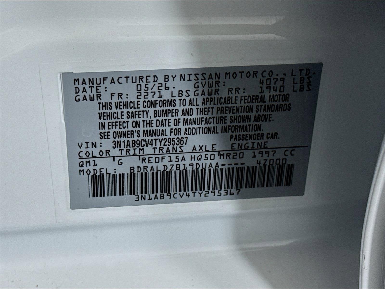 2026 Nissan Sentra SV