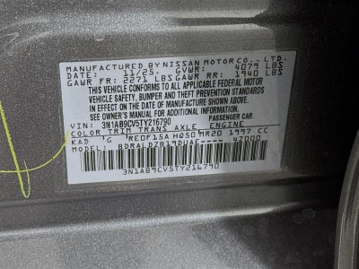 2026 Nissan Sentra SV