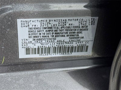 2026 Nissan Sentra SV