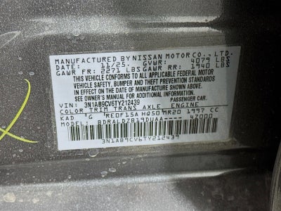 2026 Nissan Sentra SV