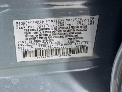 2026 Nissan Sentra SV