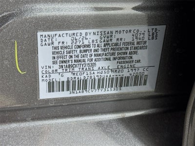 2026 Nissan Sentra SV