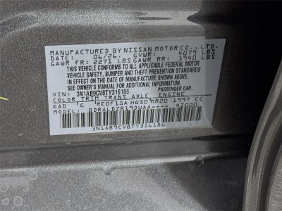 2026 Nissan Sentra SV