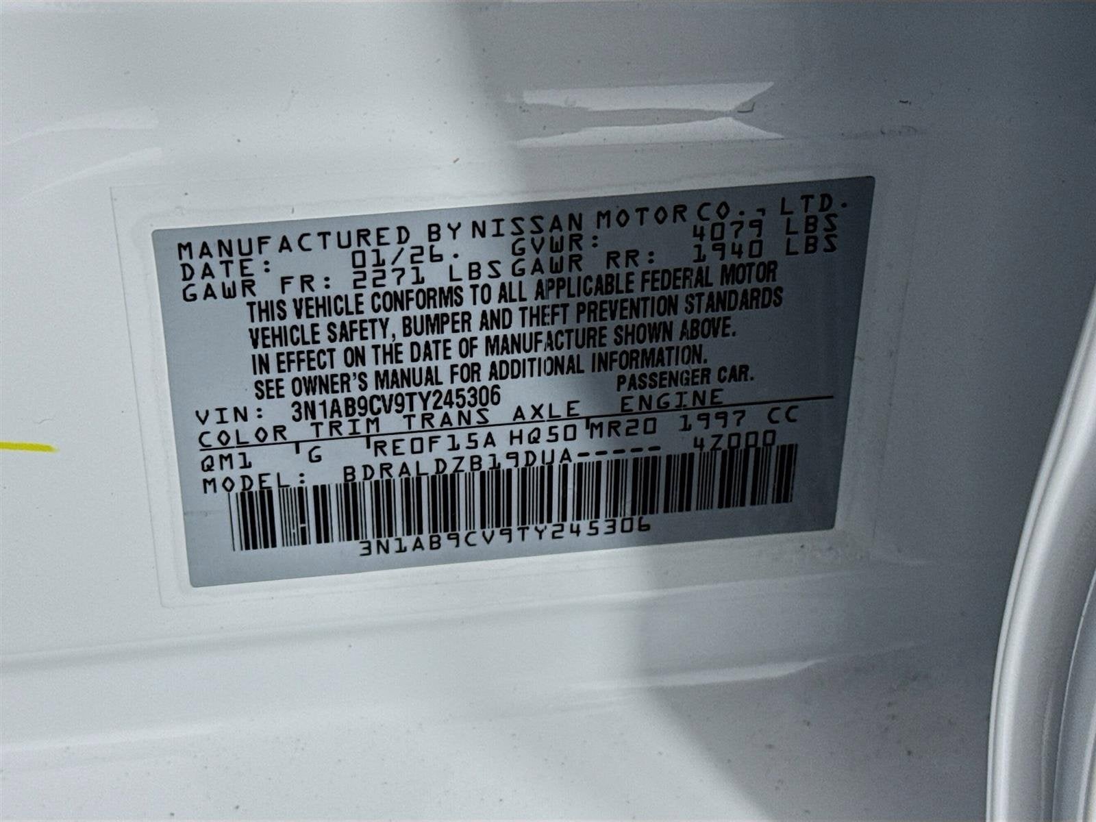 2026 Nissan Sentra SV