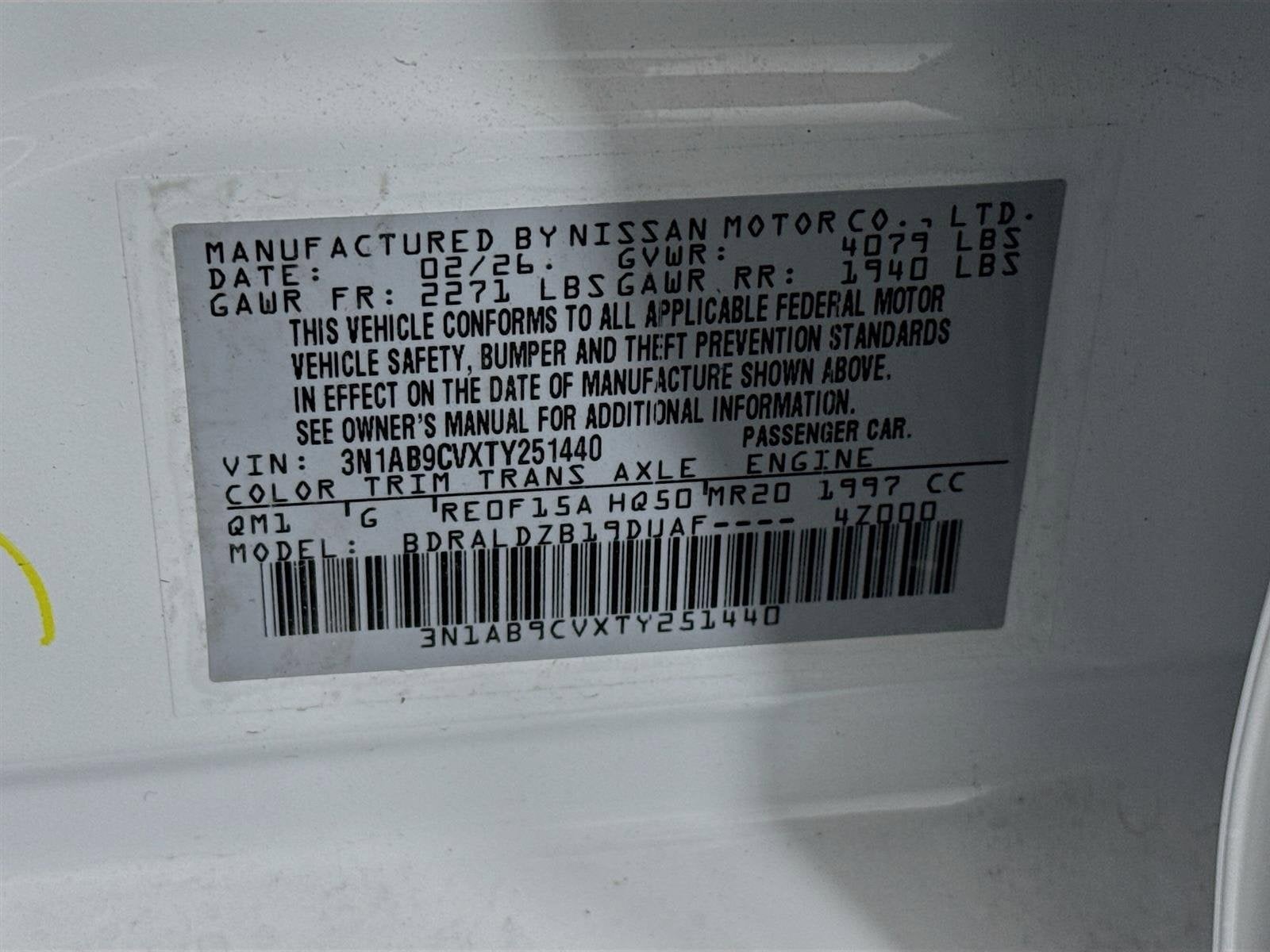 2026 Nissan Sentra SV