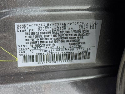 2026 Nissan Sentra SV