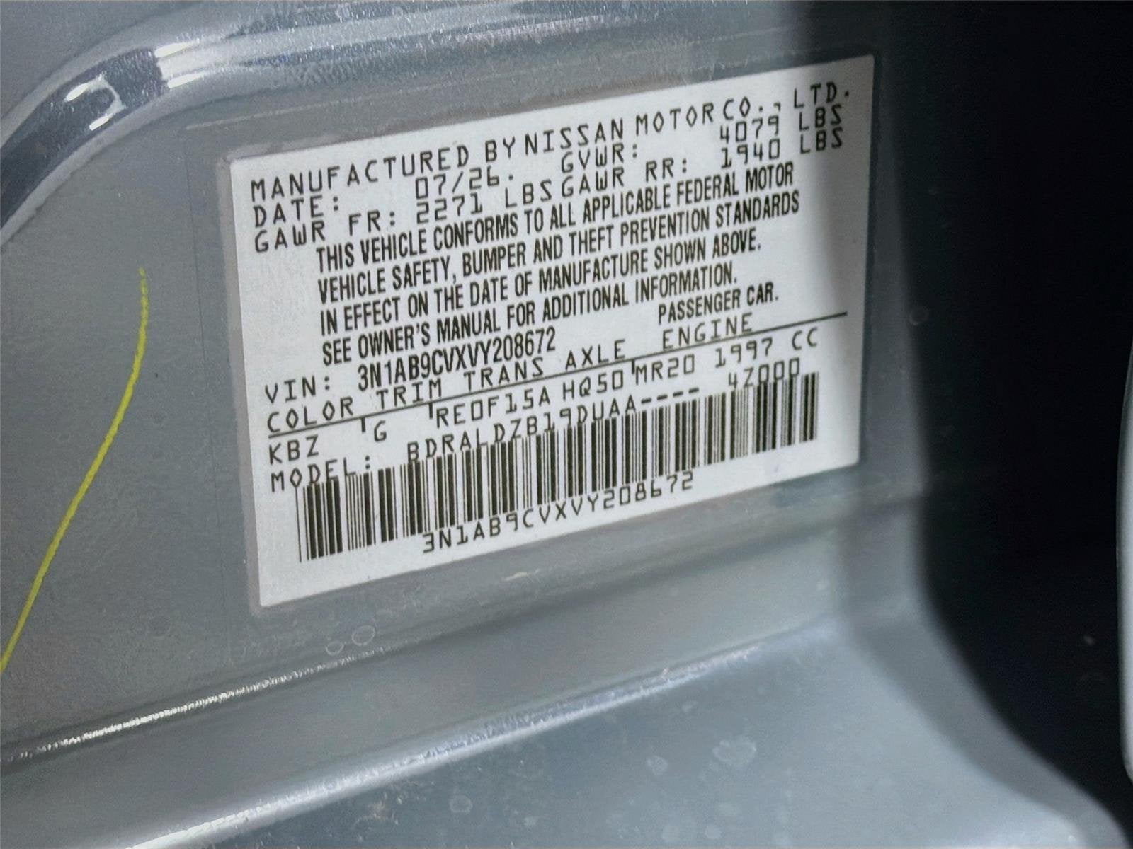 2027 Nissan Sentra SV