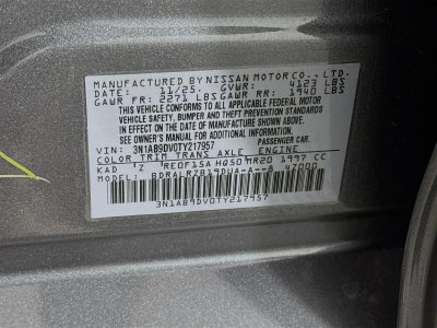 2026 Nissan Sentra SR