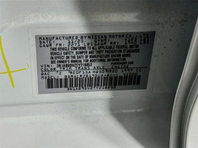 2026 Nissan Sentra SR