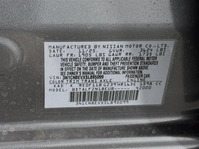 2025 Nissan Versa SV