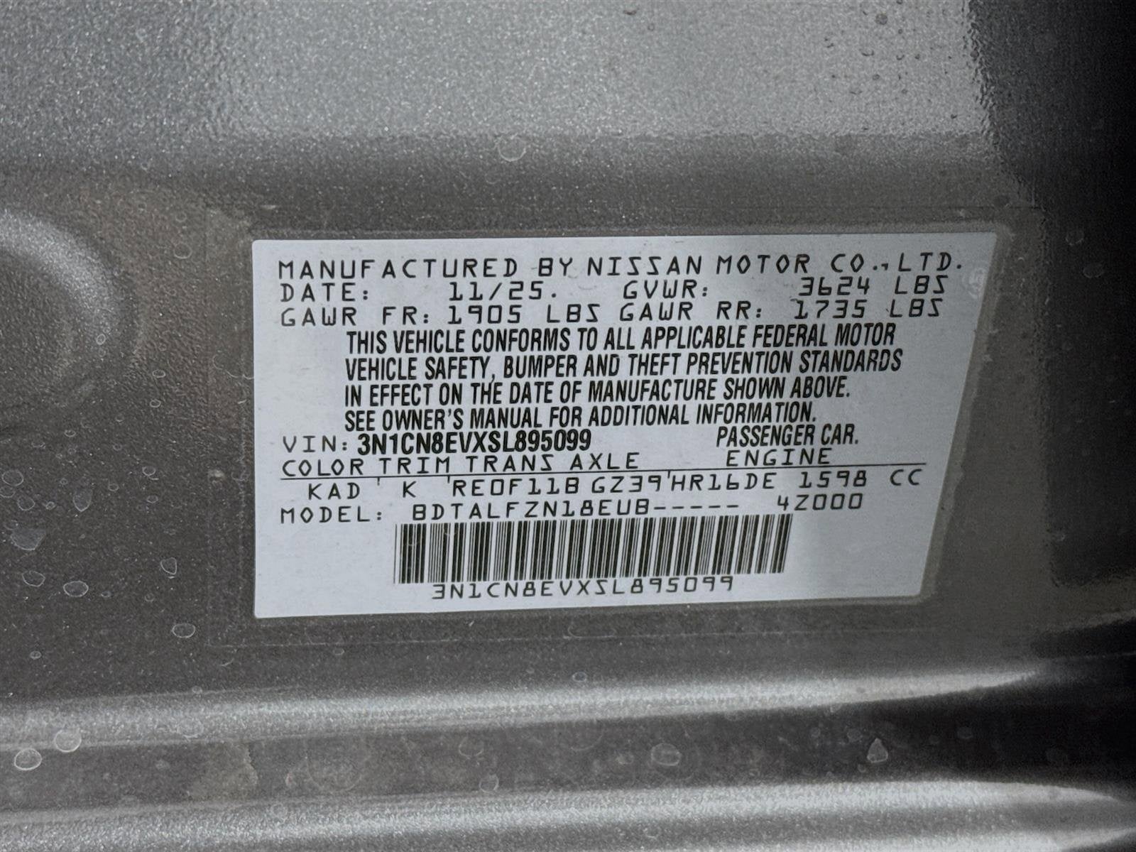 2025 Nissan Versa SV