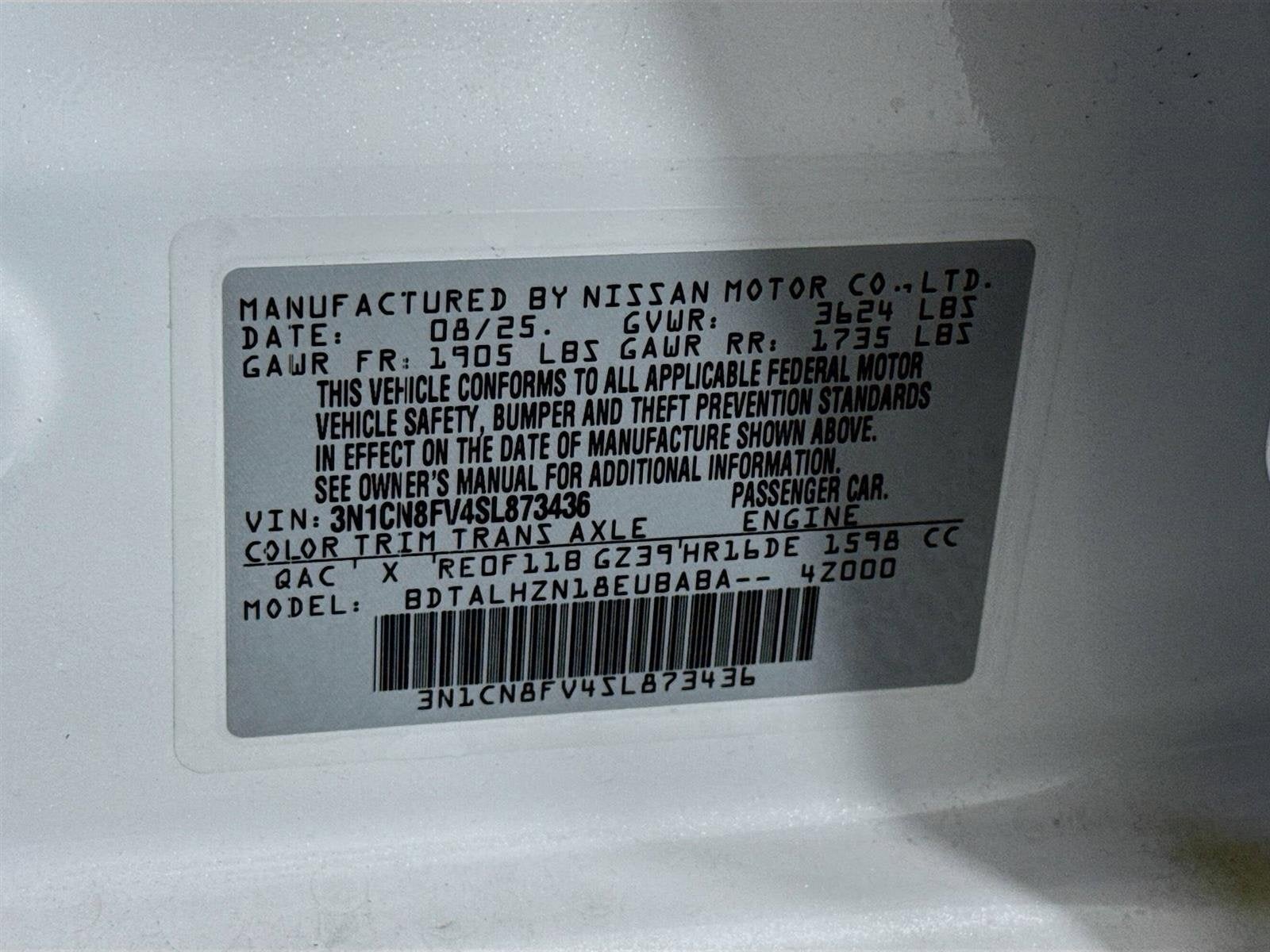 2025 Nissan Versa SR