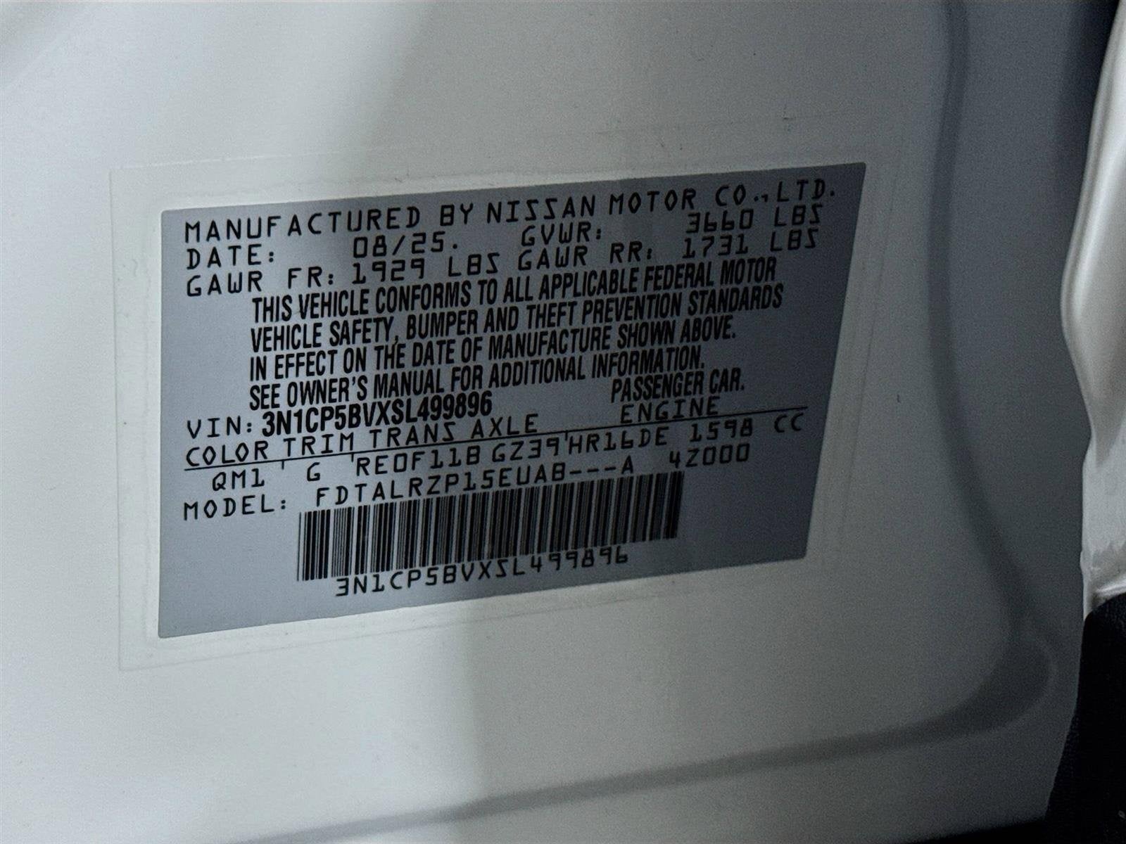 2025 Nissan Kicks Play S