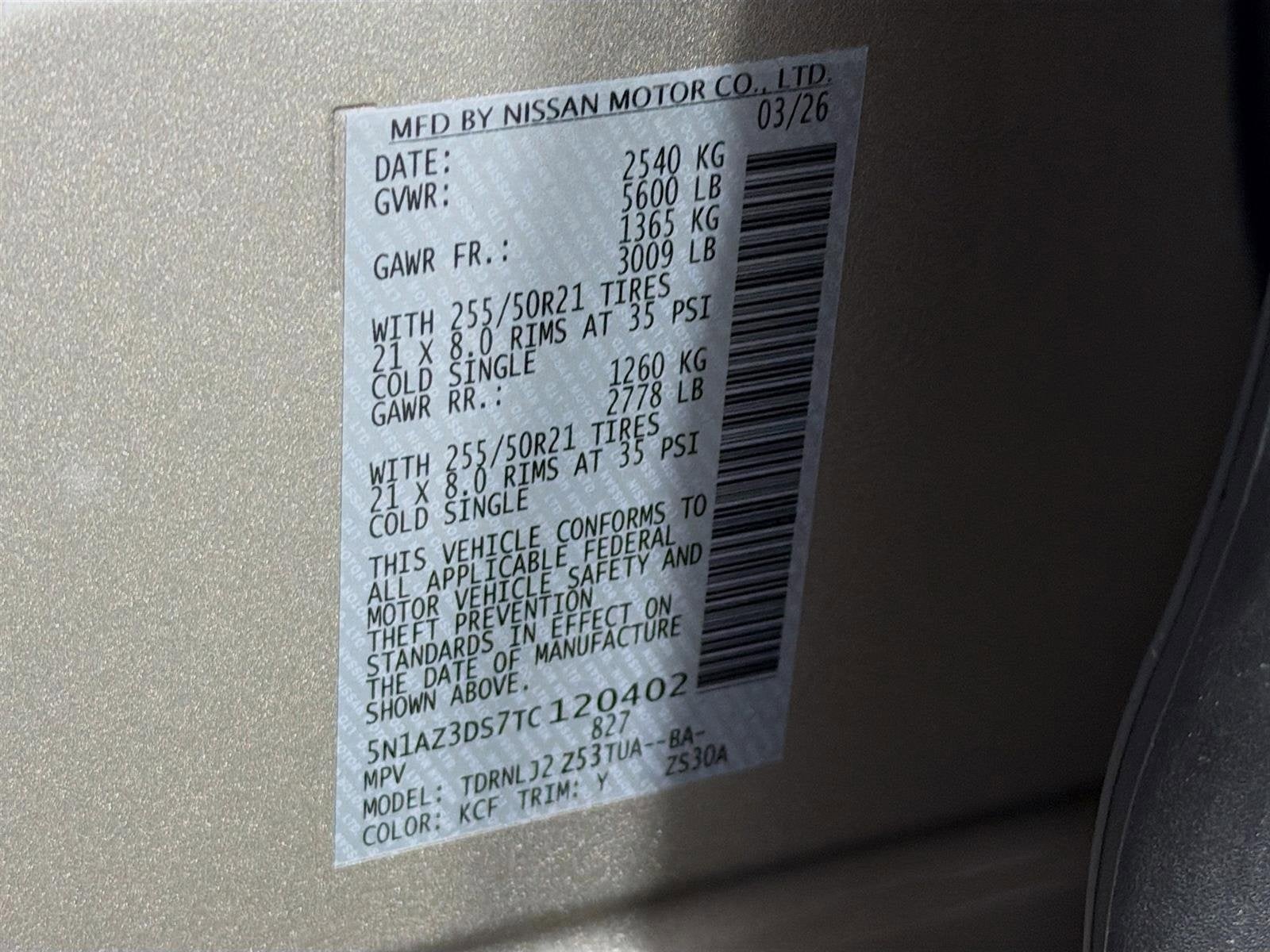 2026 Nissan Murano Platinum