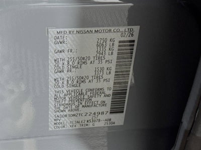 2026 Nissan Pathfinder Platinum