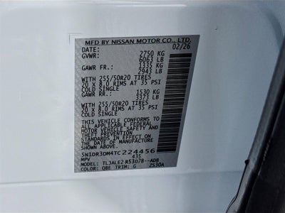 2026 Nissan Pathfinder Platinum