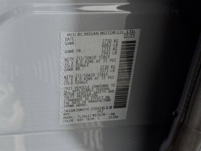 2026 Nissan Pathfinder Platinum