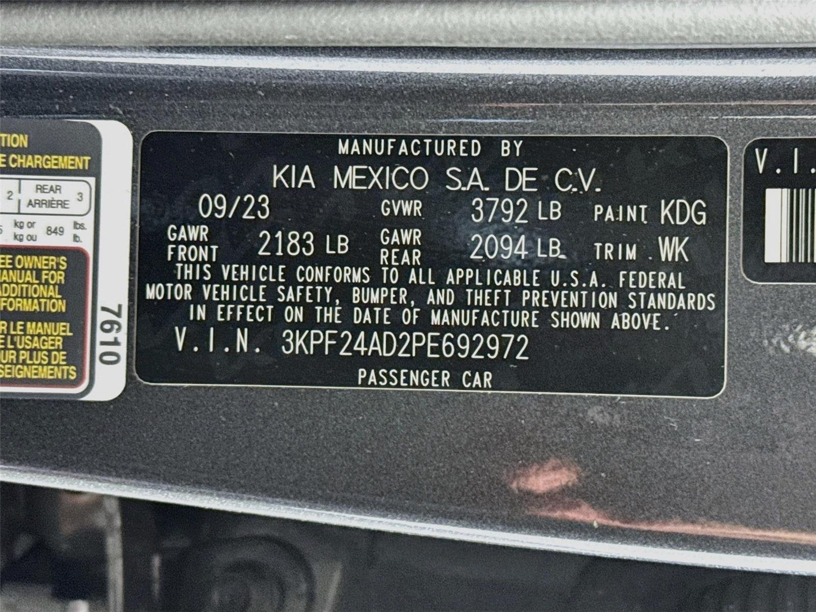 2023 Kia Forte LXS