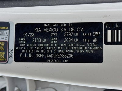 2023 Kia Forte LXS