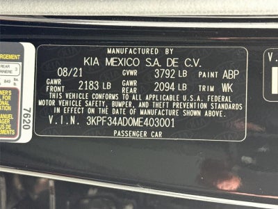 2021 Kia FORTE GT-Line