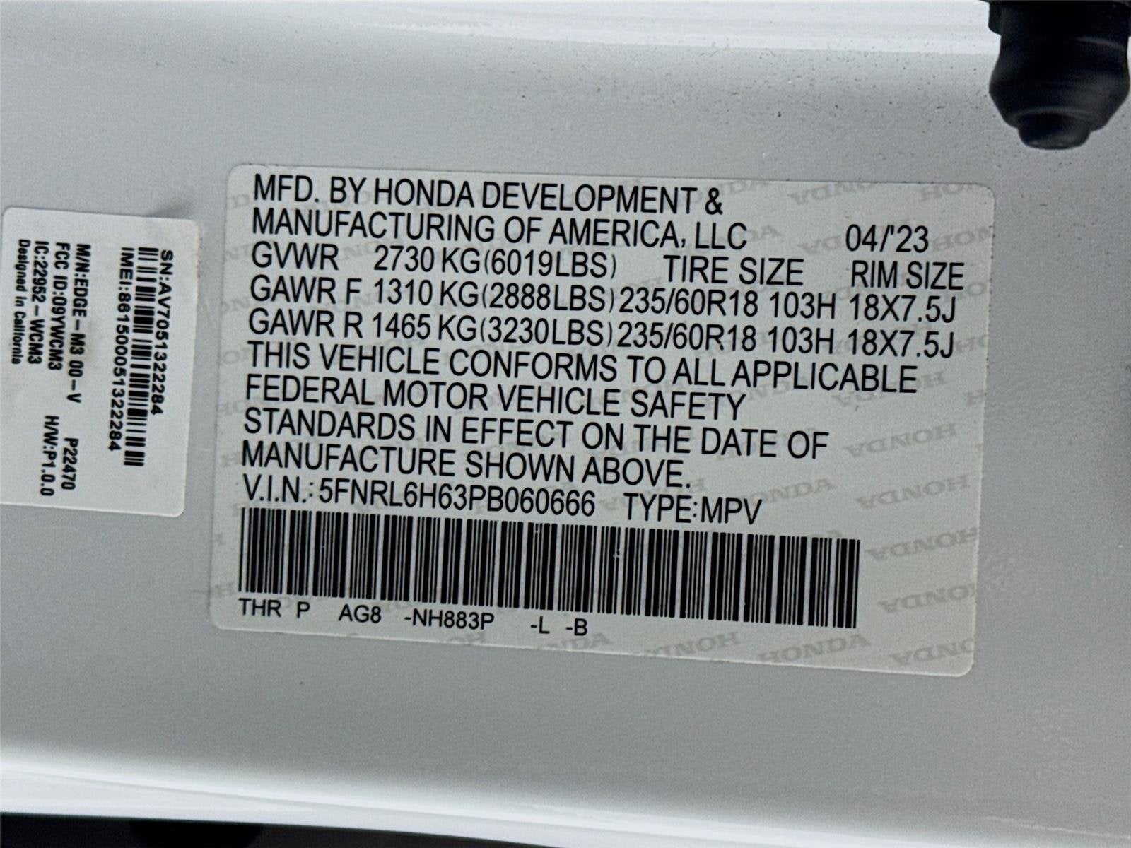 2023 Honda Odyssey EX-L
