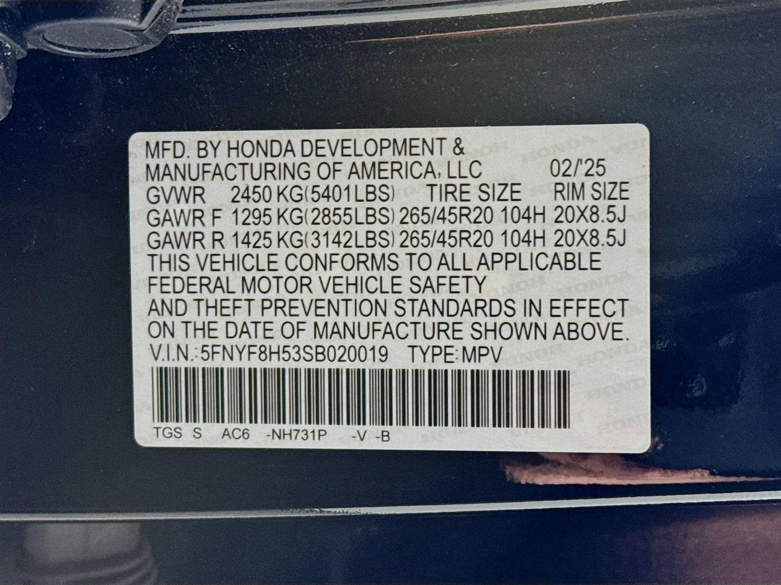 2025 Honda Passport EX-L