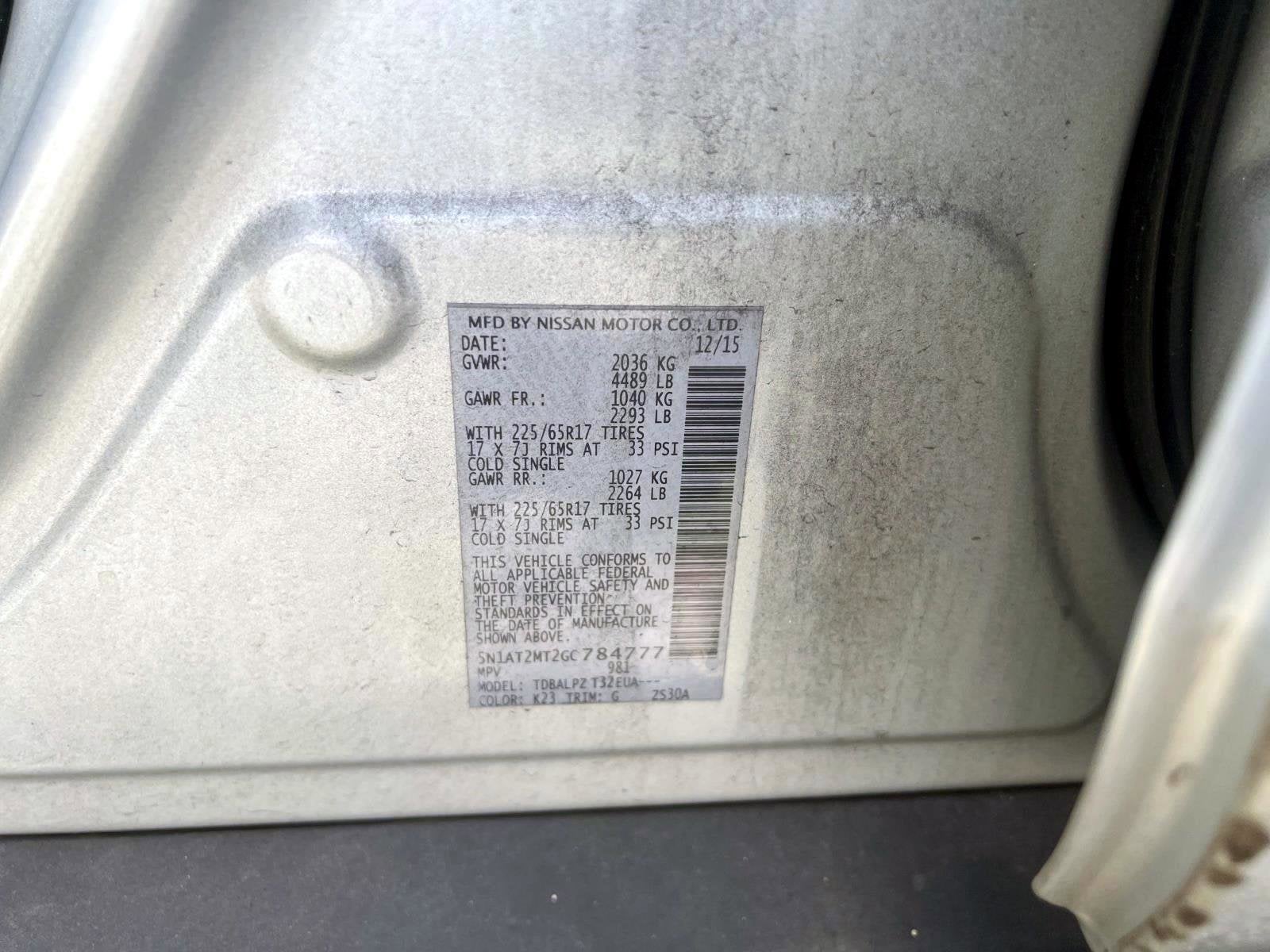 2016 Nissan Rogue Base