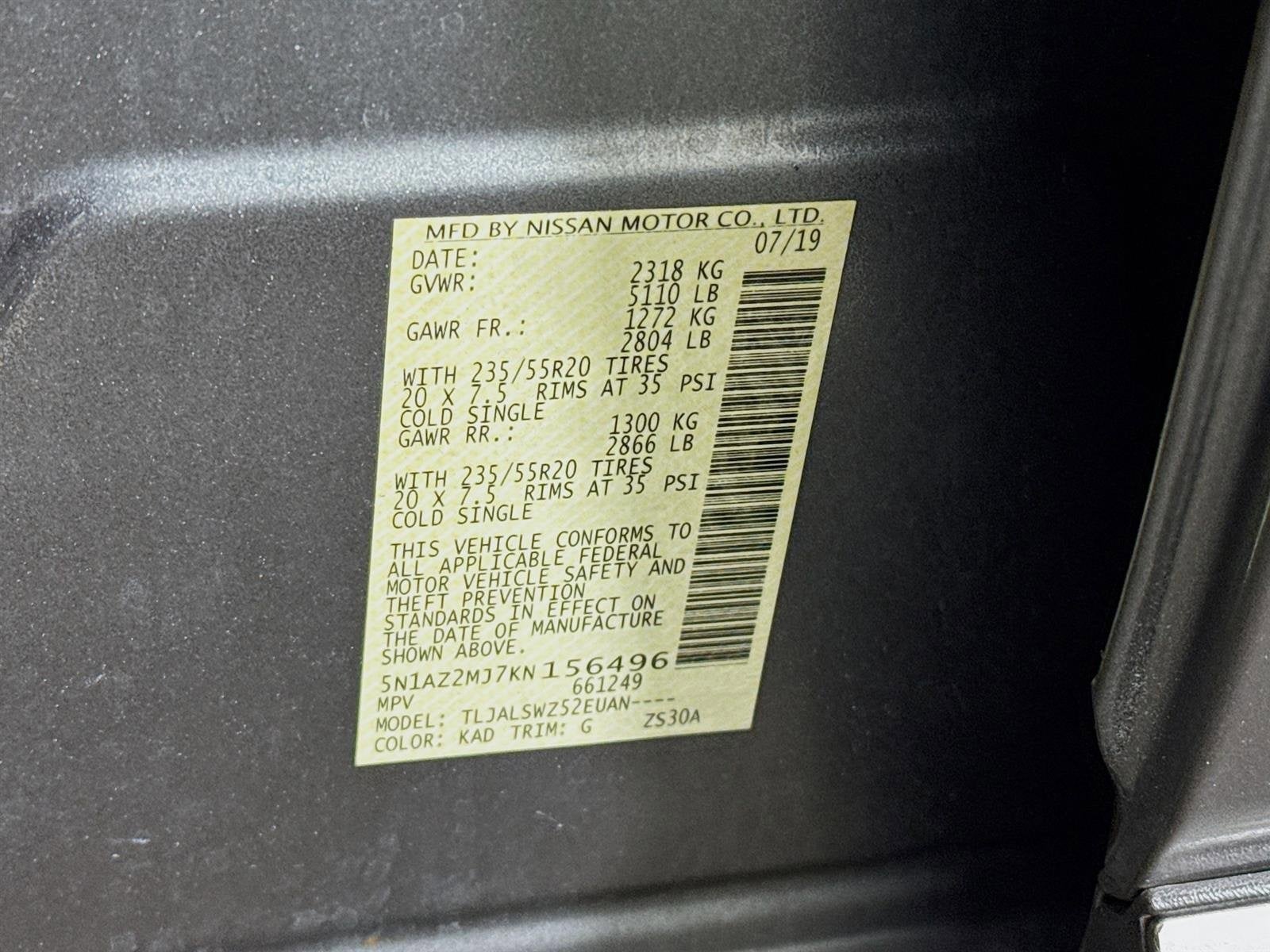 2019 Nissan Murano Platinum