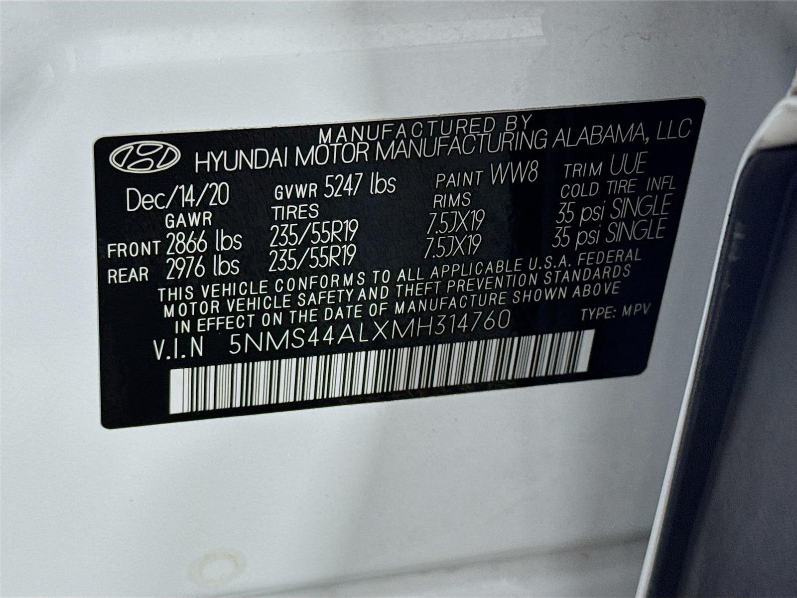 2021 Hyundai Santa Fe Limited