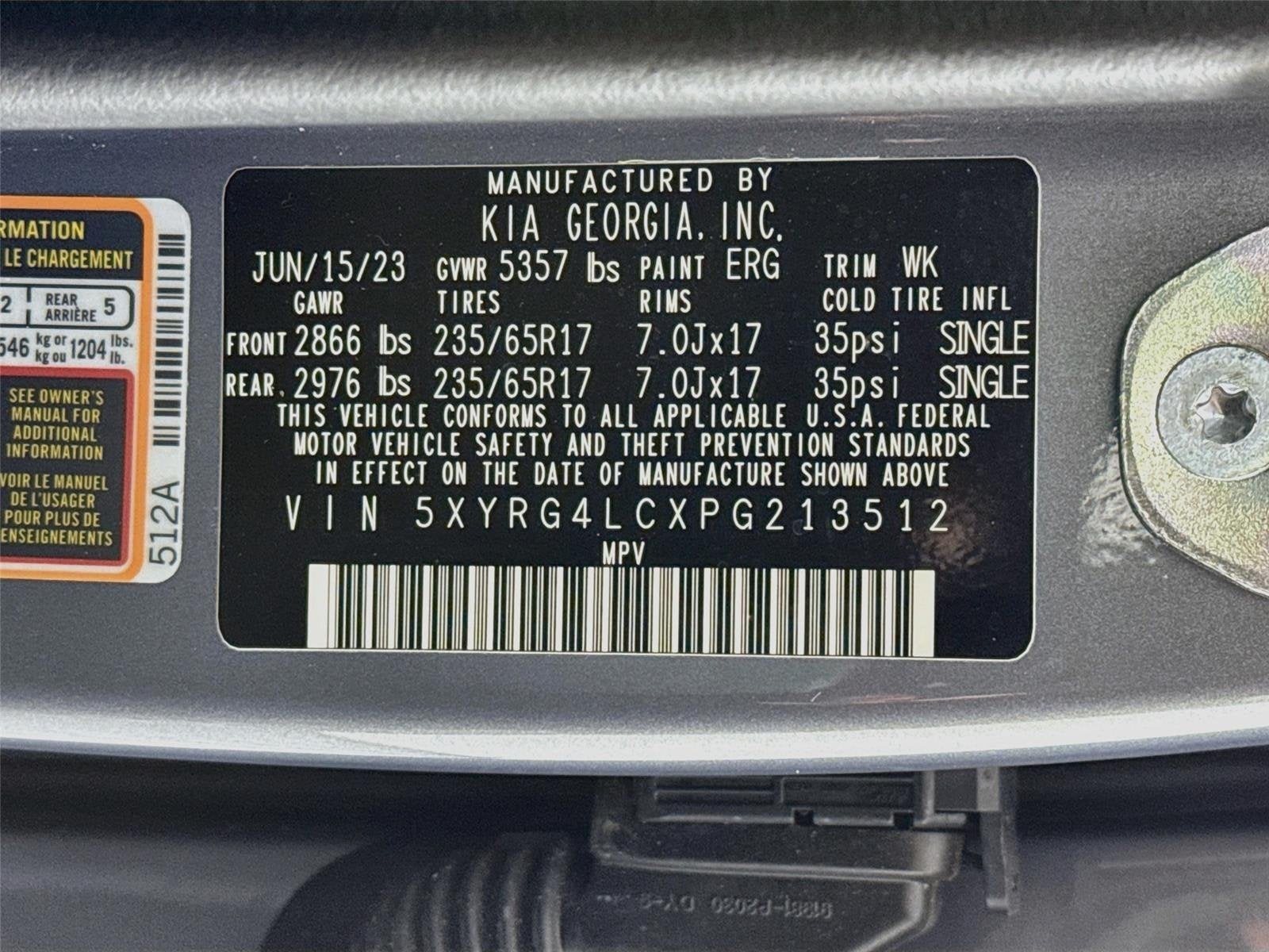 2023 Kia sorento LX