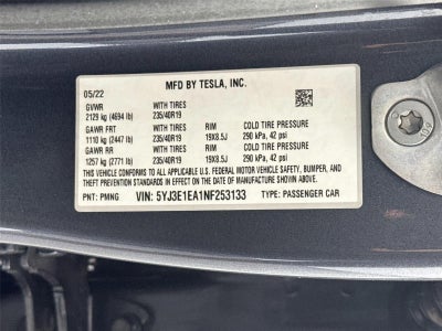 2022 Tesla Model 3 Base