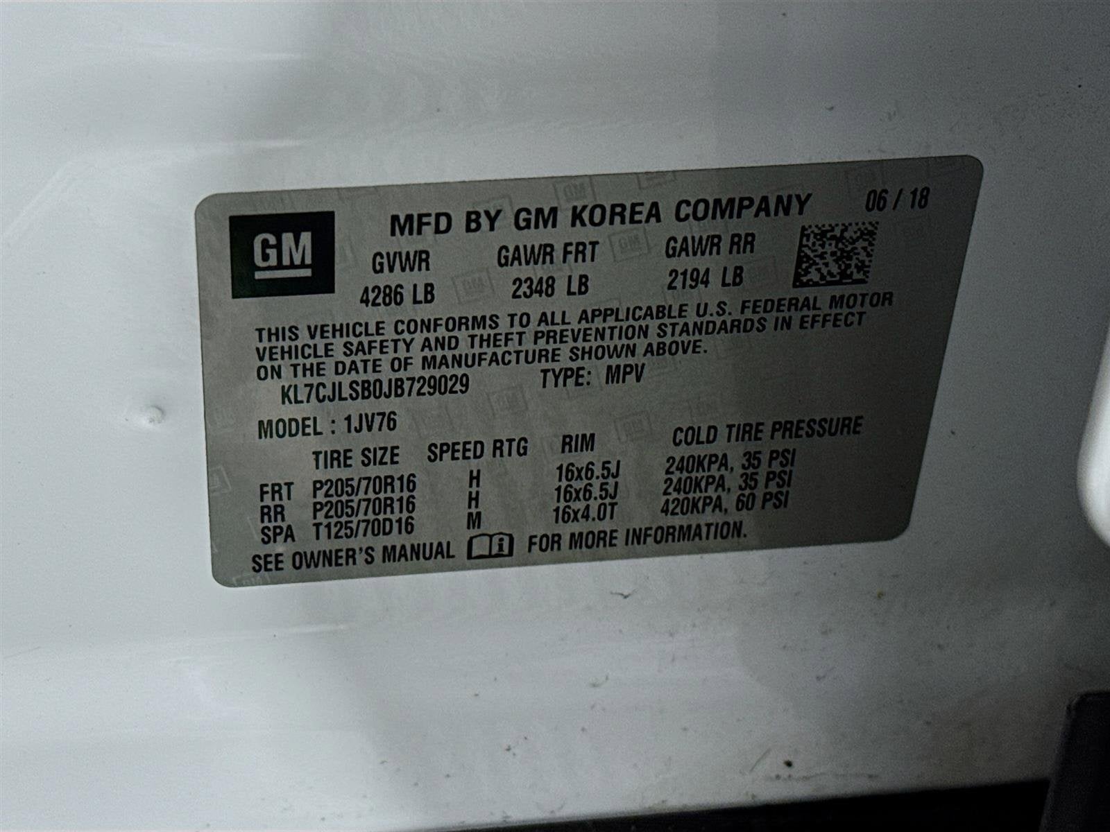 2018 Chevrolet Trax LT