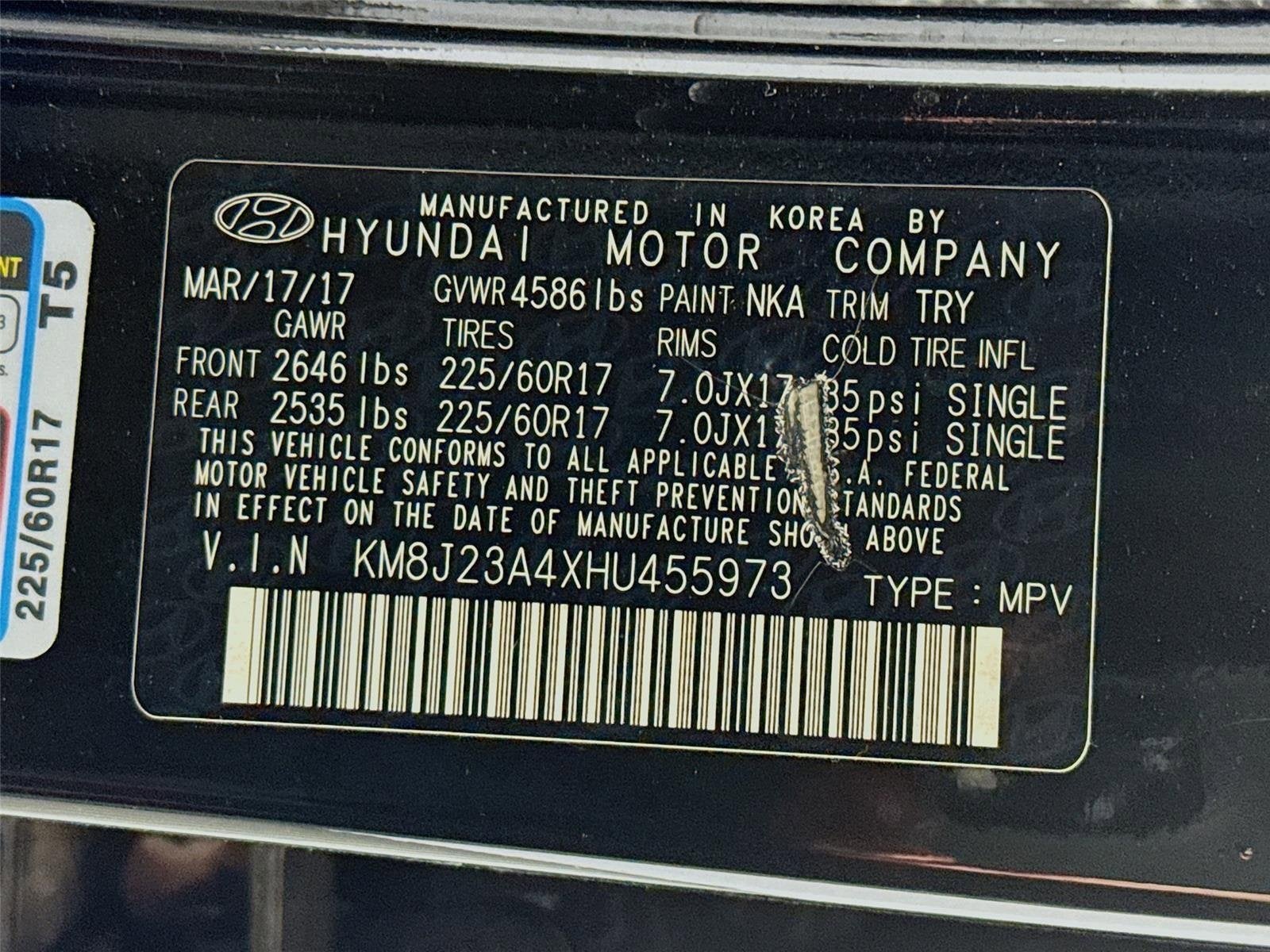2017 Hyundai Tucson SE