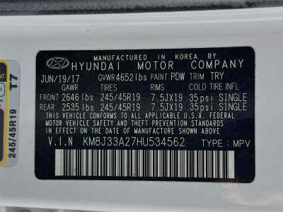 2017 Hyundai Tucson Night