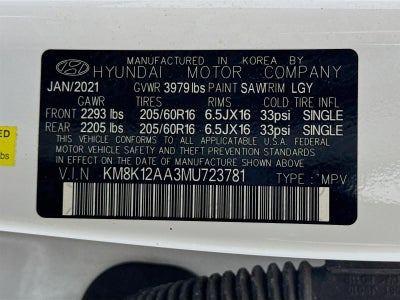 2021 Hyundai Kona SE