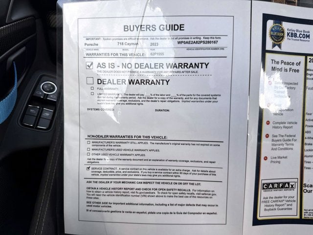 2023 Porsche 718 Cayman GT4 RS