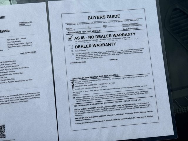 2023 Porsche 911 Sport Classic