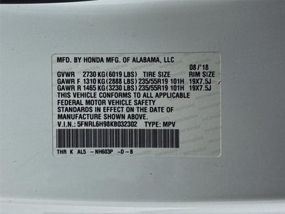 2019 Honda Odyssey Elite