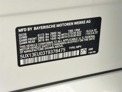 2026 BMW X5 sDrive40i