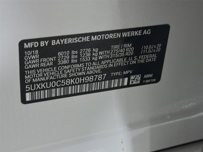 2019 BMW X6 sDrive35i