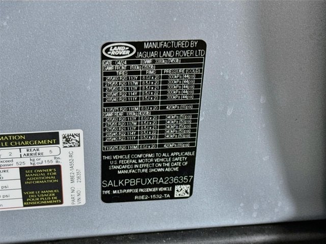 2024 Land Rover Range Rover SE