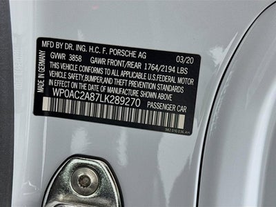 2020 Porsche 718 Cayman GT4