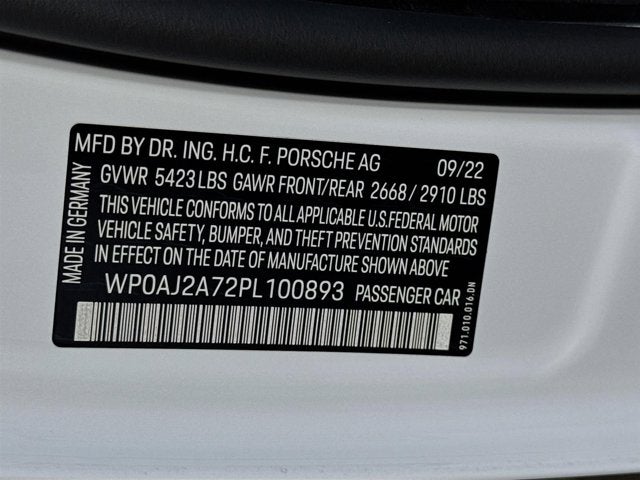 2023 Porsche Panamera 4 Platinum Edition