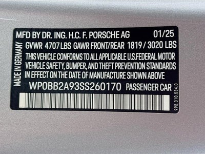 2025 Porsche 911 Targa 4 GTS