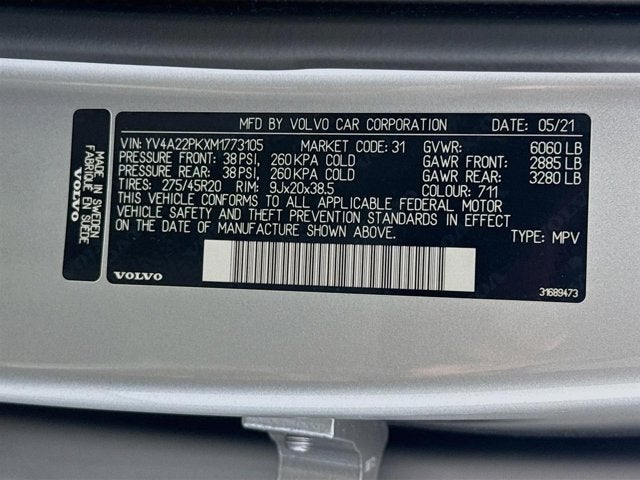 2021 Volvo XC90 T6 Momentum