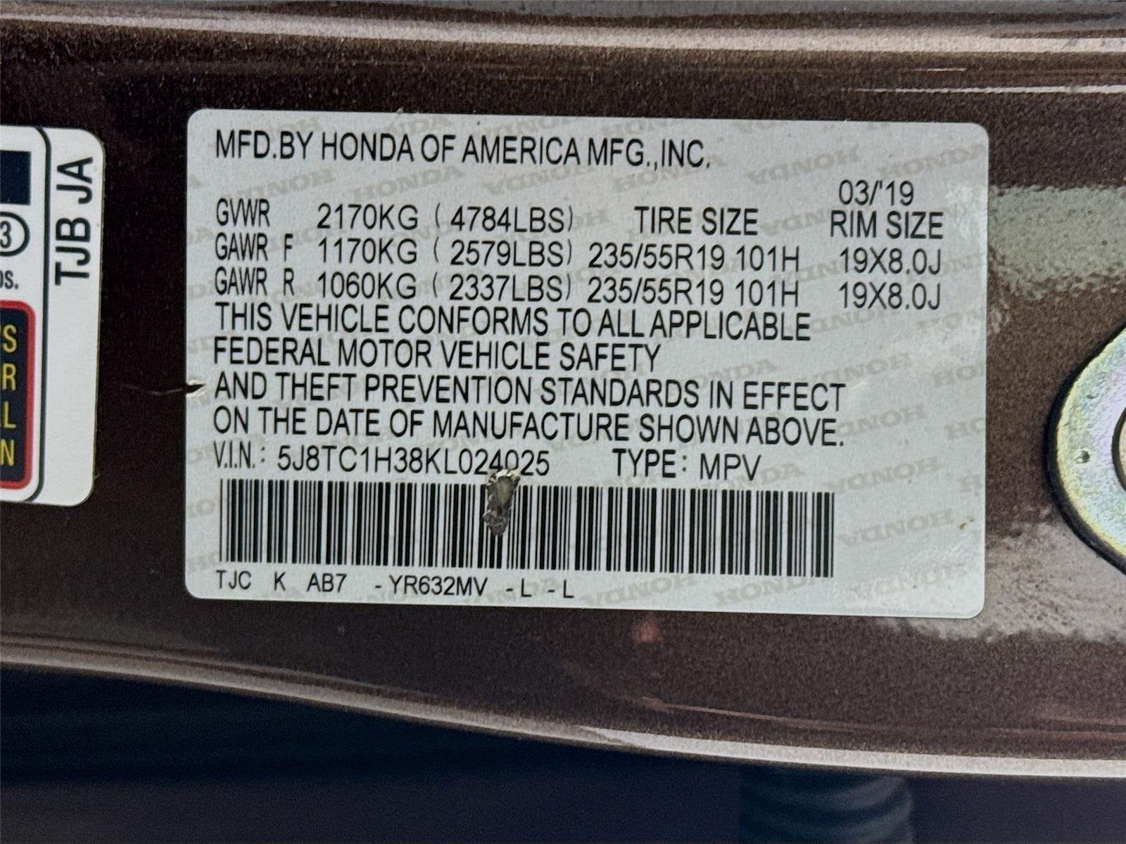 2019 Acura RDX Base