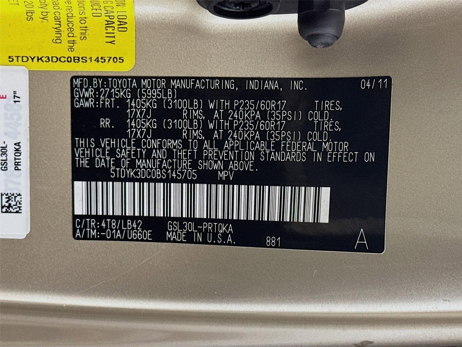 2011 Toyota Sienna XLE