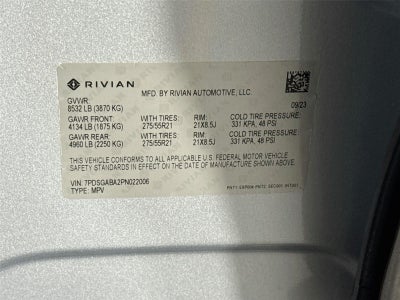 2023 Rivian R1S Adventure